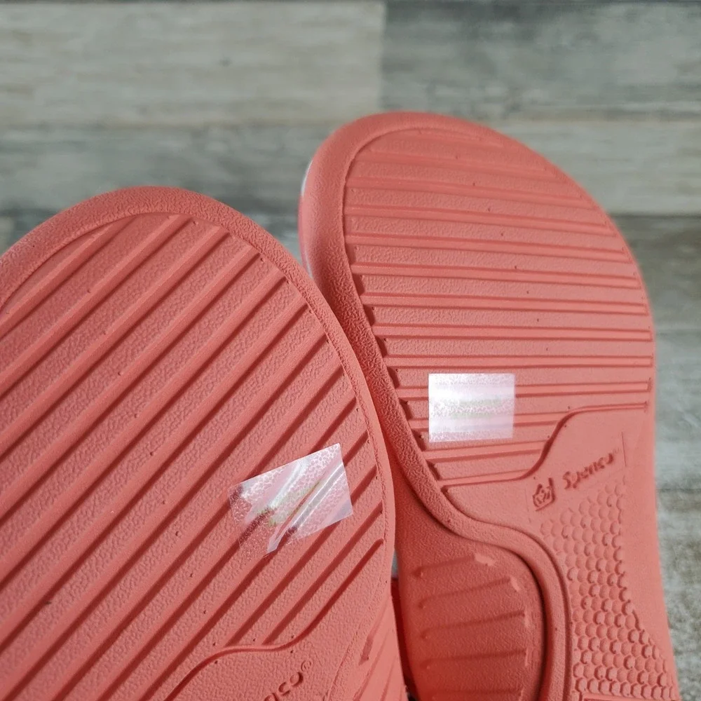 Spenco Yumi Fruitopia Womens Flip Flop Sandals Sz 5 B Vibrant Watermelon Slip On